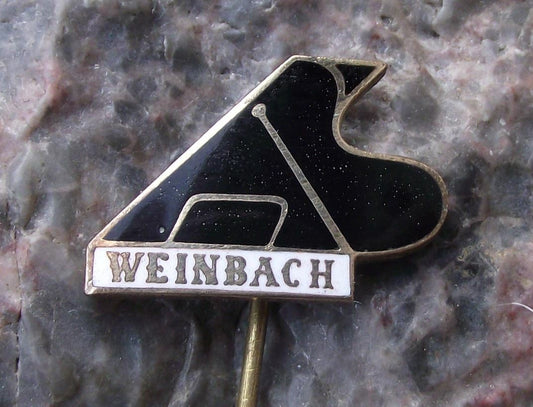 Vintage Weinbach Grand Pianos Czechoslovakia Piano Makers Company Pin Badge - Badgecrazy