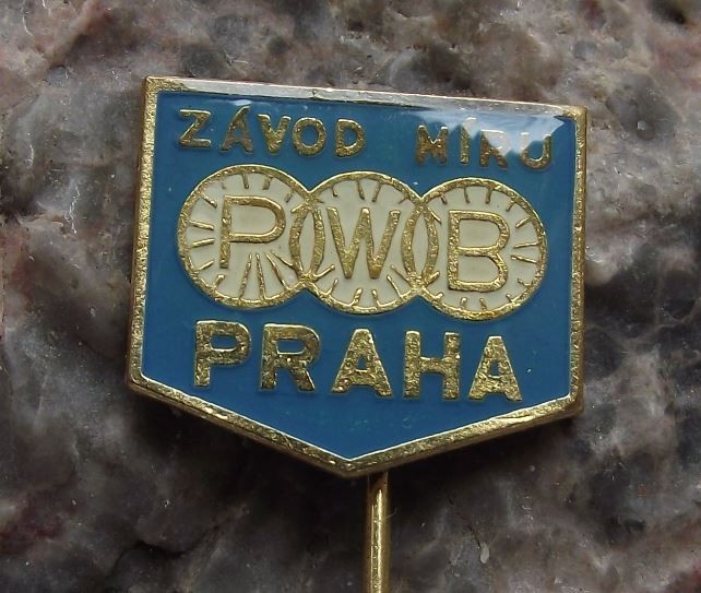 Antique WBP Prague World Cycling Championships Tour Peace Race PWB Pin Badge - Badgecrazy