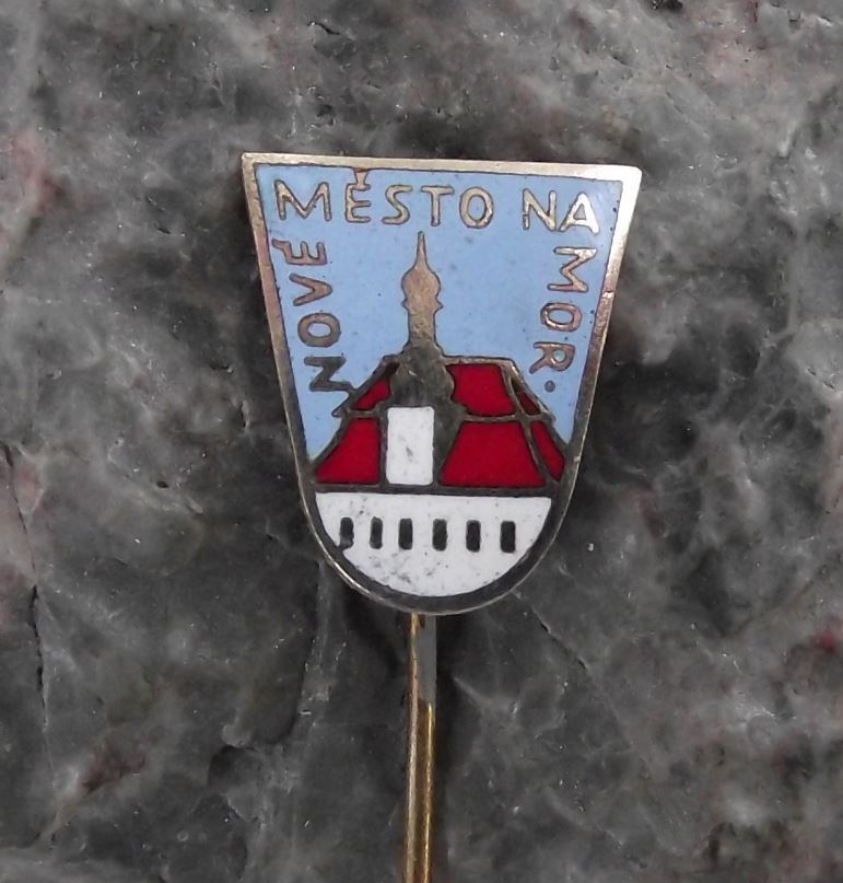 Antique Neustadt in Mahren Nove Mesto na Moravia Czech Town Square Pin Badge - Badgecrazy