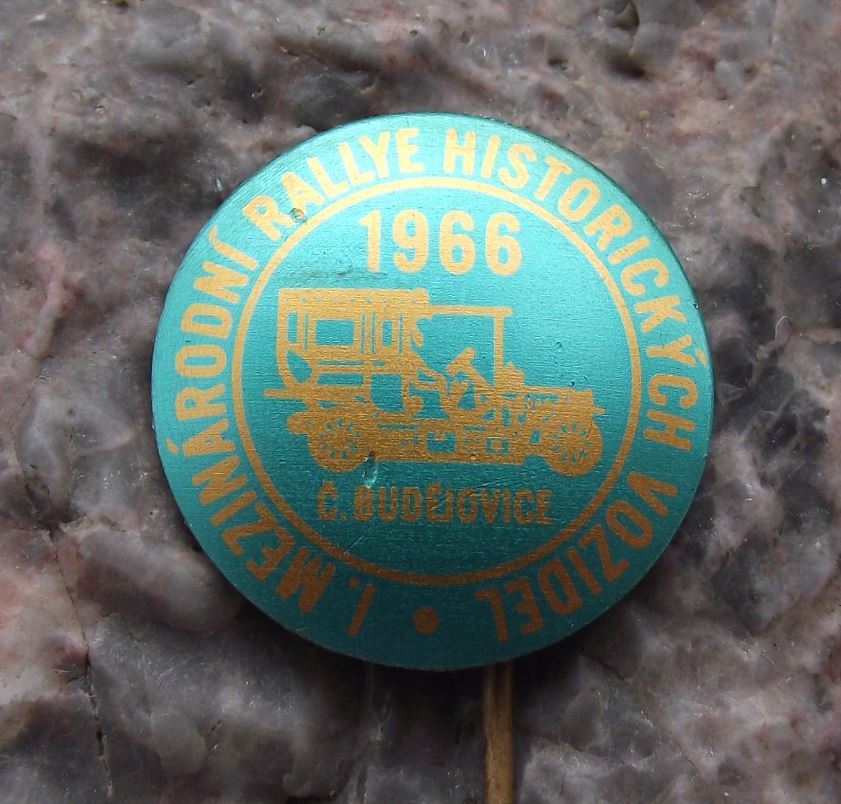 1966 First 1st International Historic Czech Veteran Car Vehicle Rally Pin Badge - Badgecrazy