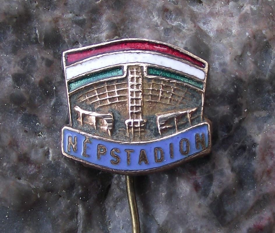 Antique Ferenc Puskas Nepstadion Giant Football Soccer Stadium Hungary Pin Badge - Badgecrazy