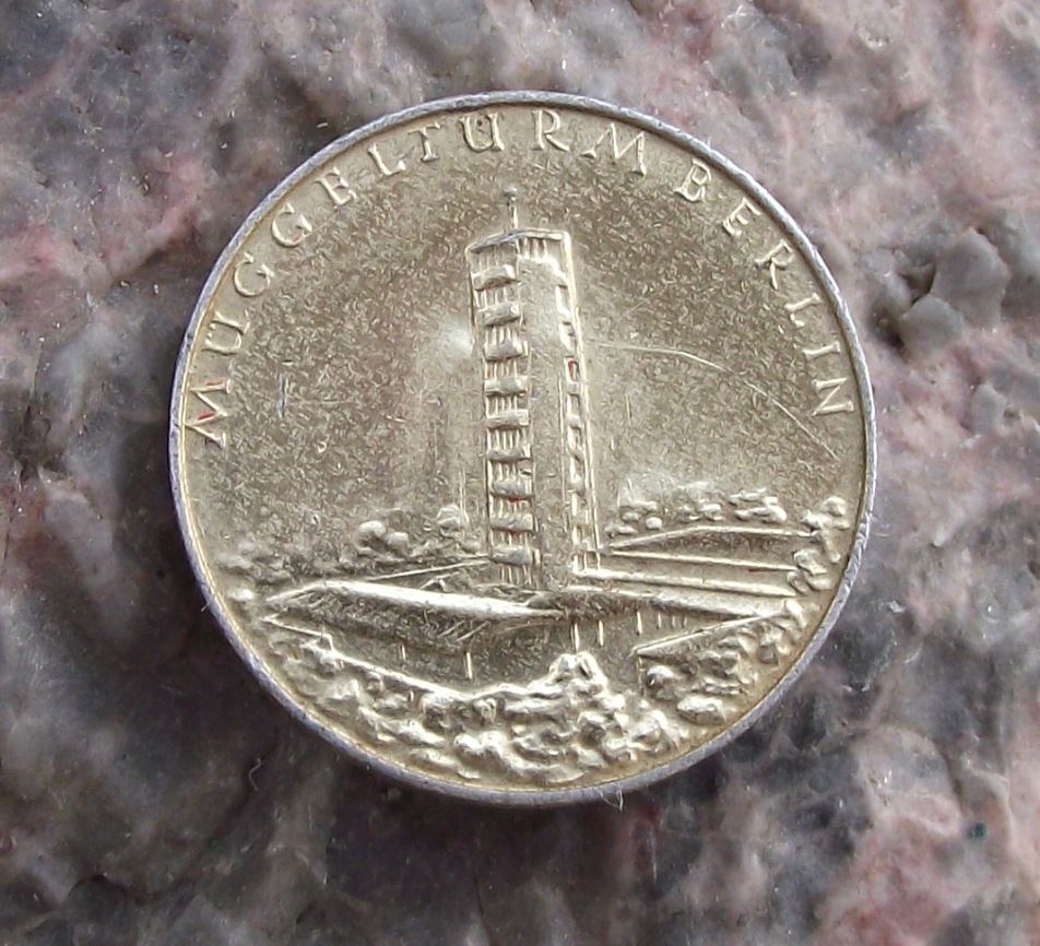Antique Muggelturm Muggel Tower East Germany DDR GDR Berlin Tourist Pin Badge - Badgecrazy