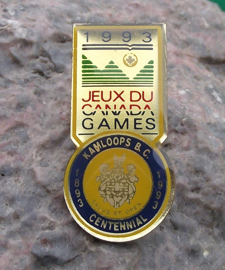 1993 Jeux de Canada Games Kamloops British Columbia Centenary Pin Badge - Badgecrazy