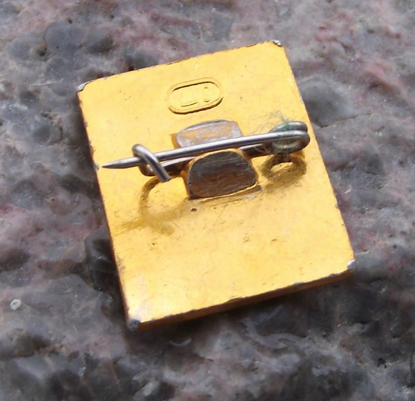 Antique Lenin Russian Soviet Communist Leader Socialism Shadow Gold Pin Badge - Badgecrazy