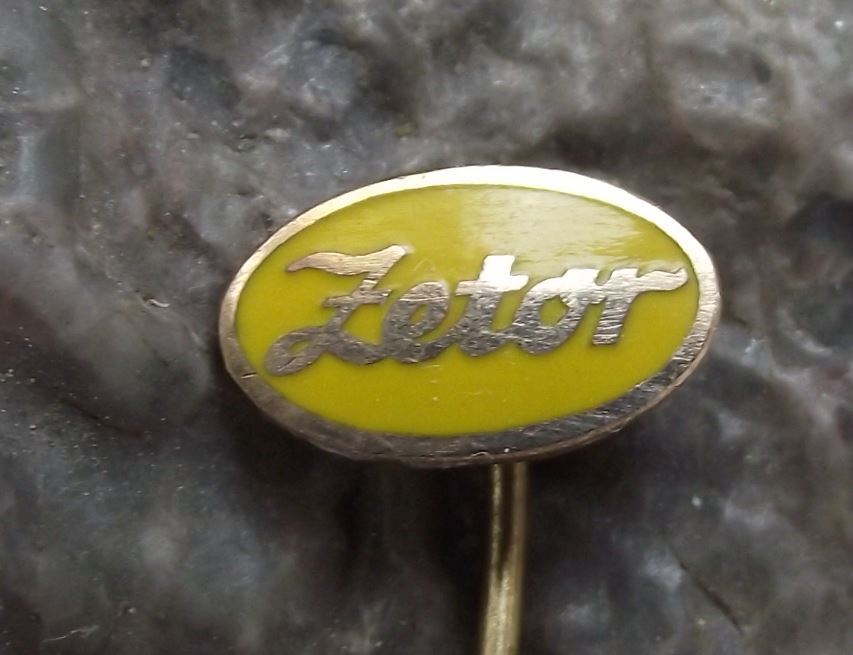 Oval Zetor Tractor Farming Farm Agricultural Machines Advertising Pin Badge - Badgecrazy