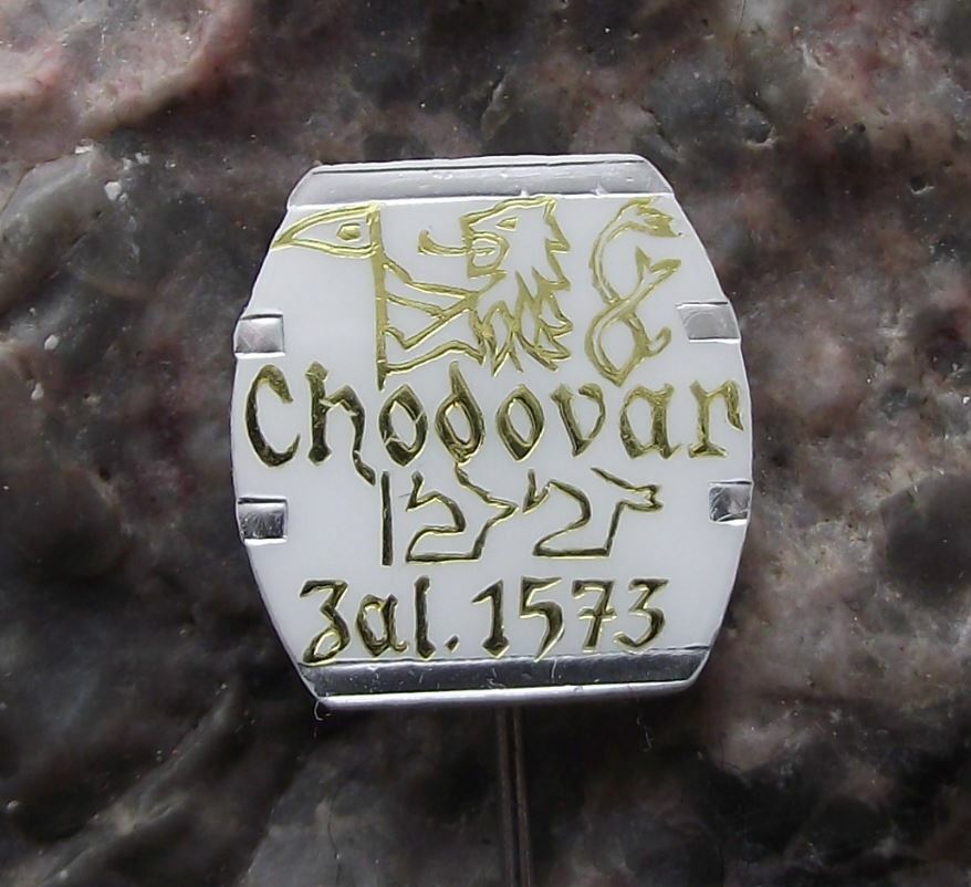 Vintage Chodovar 1575 Czechoslovakia Brewery Beer Lager Lion Motif Pin Badge - Badgecrazy