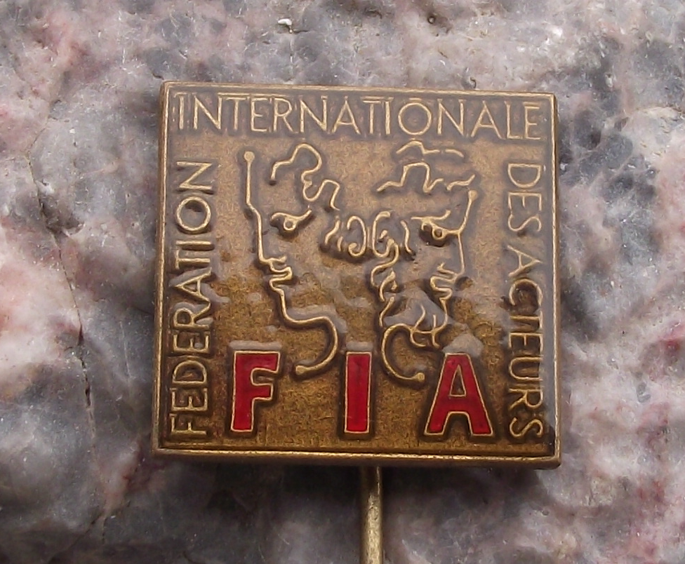 FIA Federation Internationale Acteurs International Federation Actors Pin Badge - Badgecrazy
