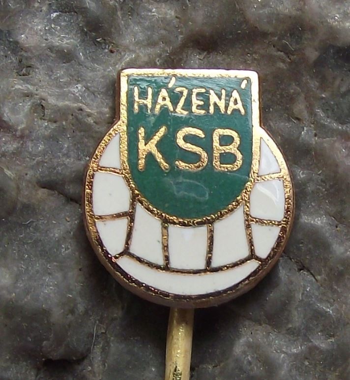 Antique KSB Brno Czechoslovakia Handball Club Team Hazena Ball Sport Pin Badge - Badgecrazy
