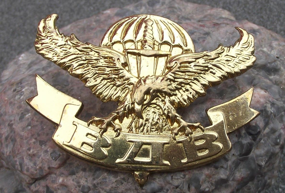 Soviet Union Russian Airborne Forces VDV Eagle Sword Parachute Motif Pin Badge - Badgecrazy