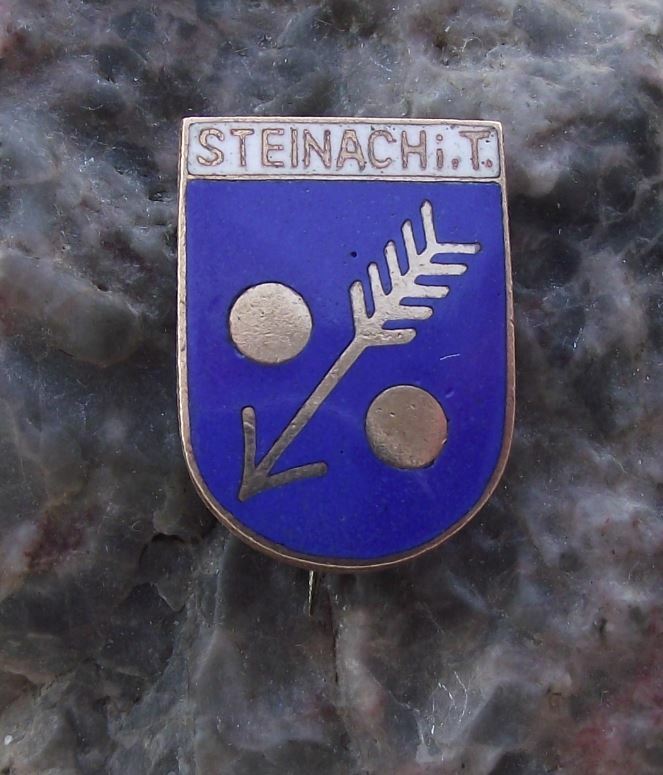Antique Steinach am Brenner Tyrol Austria Heraldic Crest Coat of Arms Pin Badge - Badgecrazy