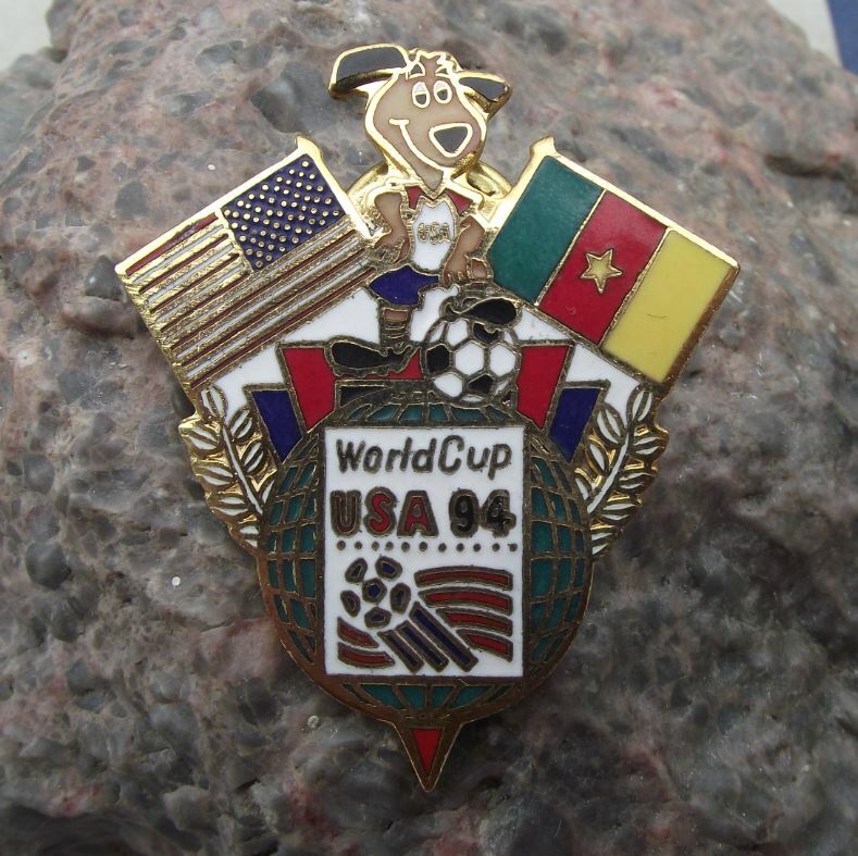 1994 Fifa World Cup USA 94 United States Soccer Football Cameroon Tie Pin Badge - Badgecrazy