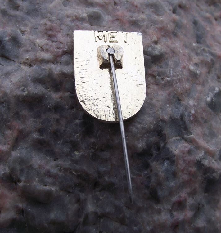 Vintage Sopot Polish Poland City Heraldic Crest Coat of Arms Pin Badge - Badgecrazy