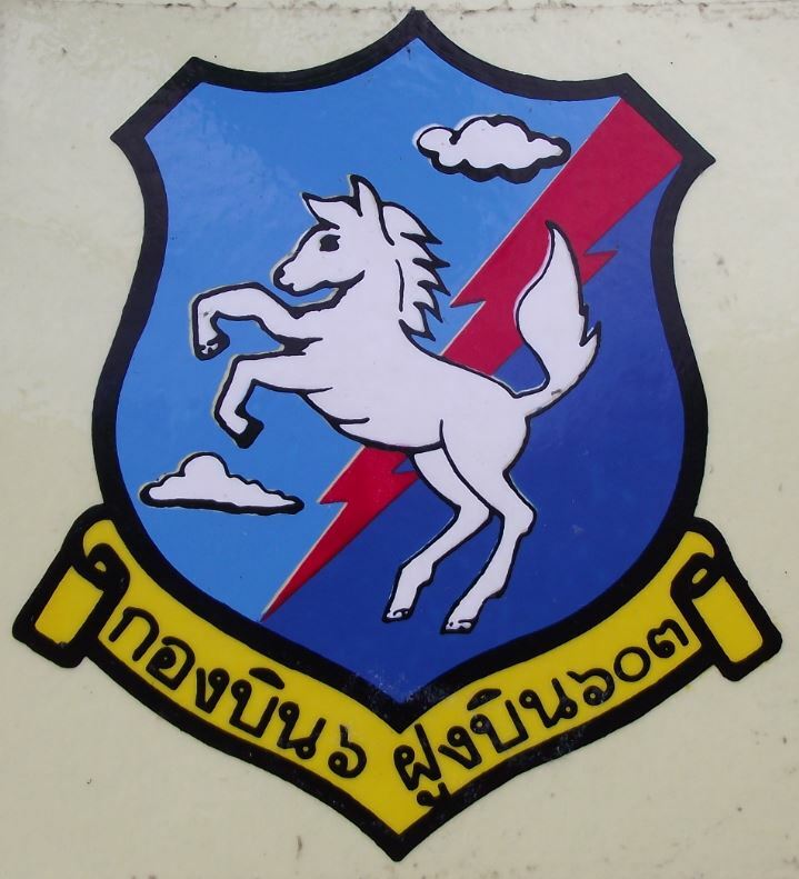 Thailand Royal Thai Air Force 603 Transport Squadron Horse Crest Sticker Decal - Badgecrazy