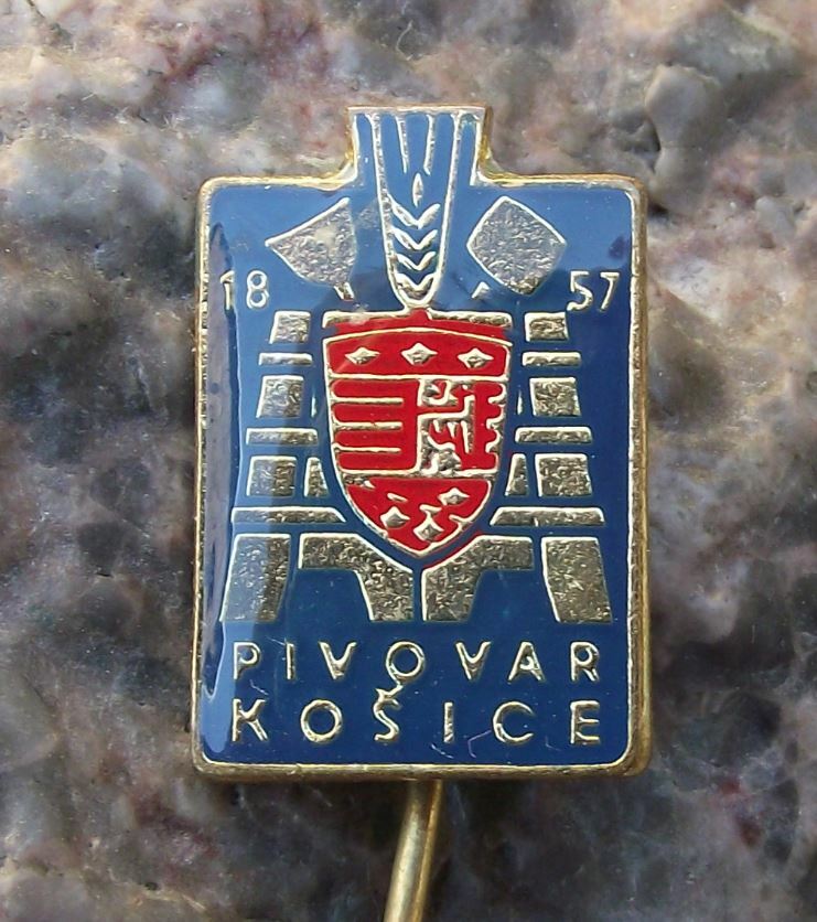 Pivovar Kosice 1857 Czechoslovakia Beer Lager Brewery Castle Crest Pin Badge - Badgecrazy