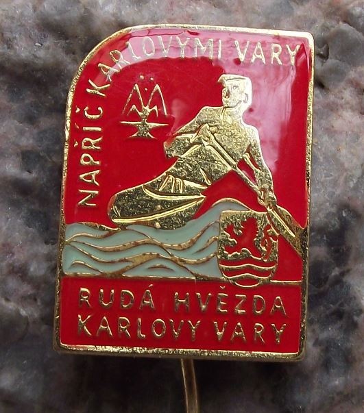 Red Star Karlovy Vary Ruda Hvezda Canoe Kayak Club Association Members Pin Badge - Badgecrazy