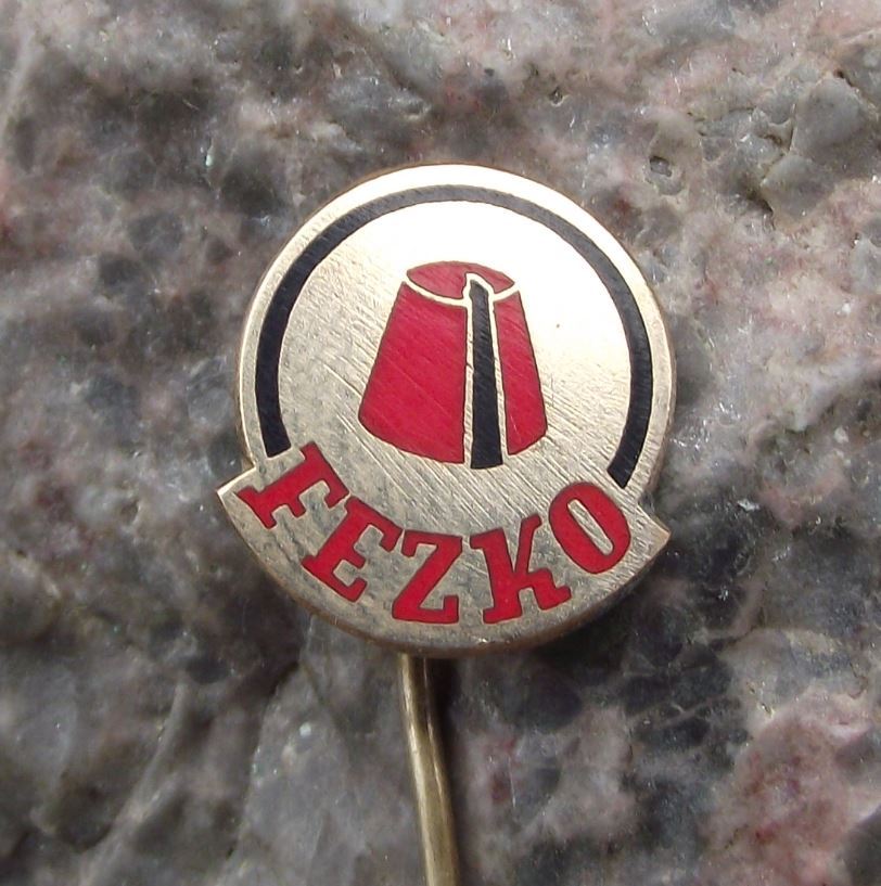 Antique Fezko Traditional Czech Fez Maker Hat Hatter Czechoslovakia Pin Badge - Badgecrazy