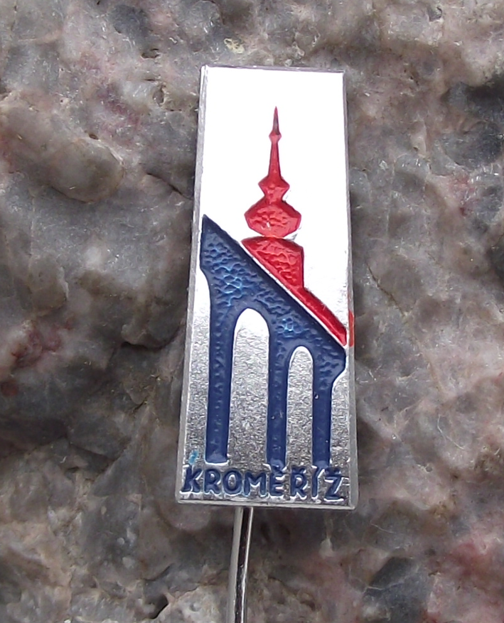 Vintage Kromeriz Kremsier UNESCO Castle and Town Square Czechoslovakia Pin Badge - Badgecrazy