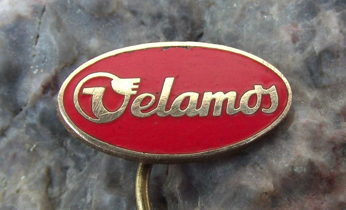 Vintage Velamos Bicycle Motorbike Works Oval Logo Cycle Bike Cycling Pin Badge - Badgecrazy