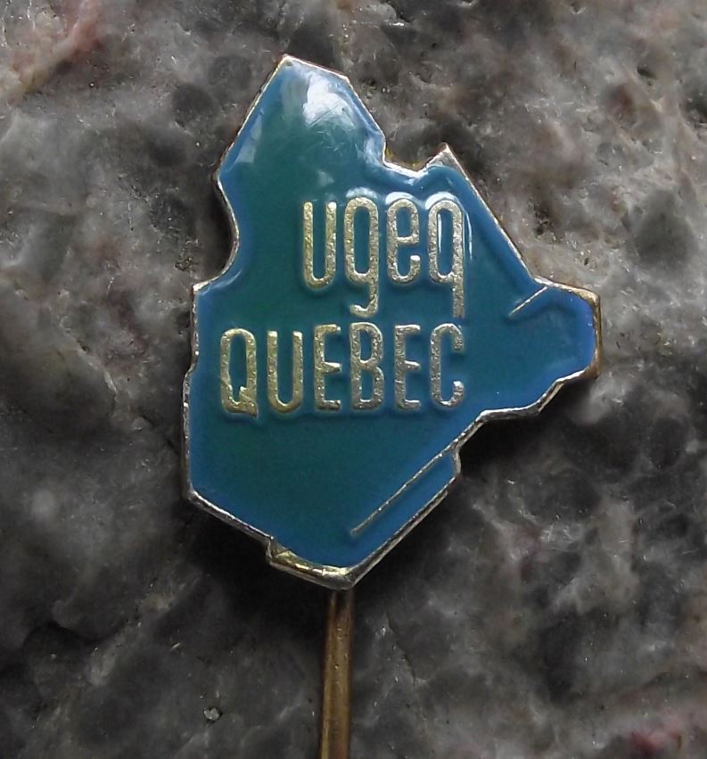 1964 Union Generale des Etudiants du Quebec UGEQ Student Youth Members Pin Badge - Badgecrazy