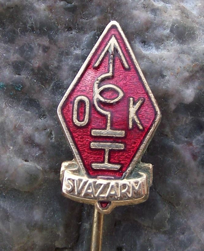 Vintage Svazarm International Symbol OK Army Reserve Radio Military Pin Badge - Badgecrazy