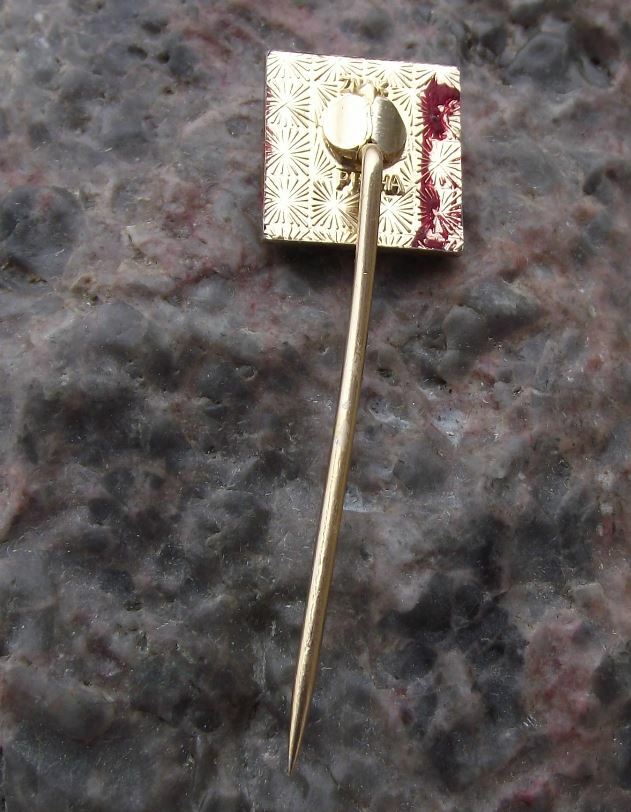 Antique Emgeton Magnetic Tape Cassette Recording Machine Reels Spools Pin Badge - Badgecrazy