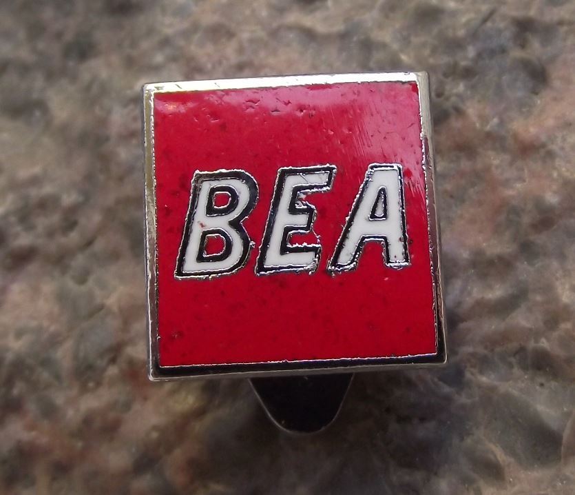 Antique BEA British European Airways Airlines Uniform Jacket Lapel Button hole - Badgecrazy