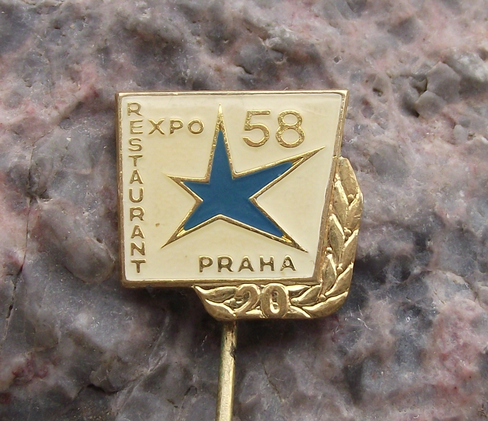 1978 Brussels EXPO 58 World Exposition Belgium 20th Anniversary Logo Pin Badge - Badgecrazy