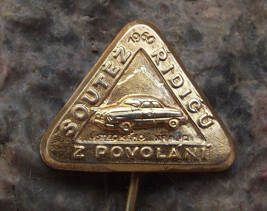 1960 Skoda Professional Driving Competition Octavia Felicia Car Pin Badge - Badgecrazy