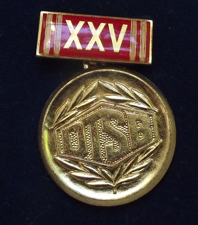 1982 DTSB Deutsches Turn und Sportfest 25th Anniversary Medal in Box Pin Badge - Badgecrazy