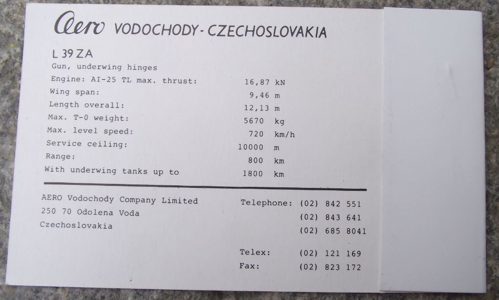 1970s Aero Albatros L 39 ZA Jet Trainer Czech Combat Aircraft Photo & Pin Badge - Badgecrazy