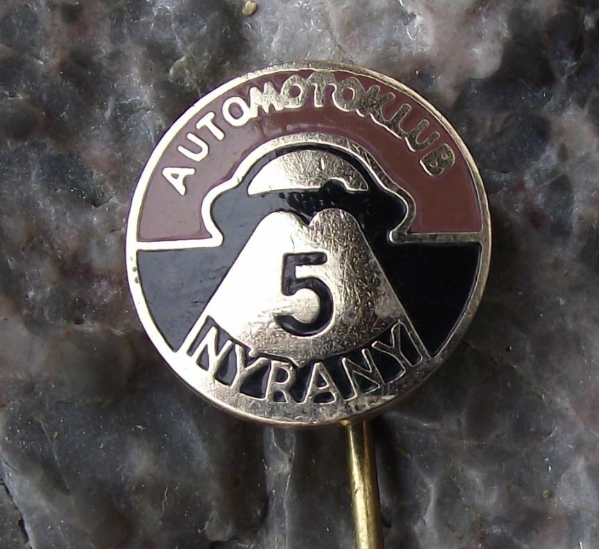Antique Czech Automotoklub AAA Association Car Club AMK Nyrany Lights Pin Badge - Badgecrazy