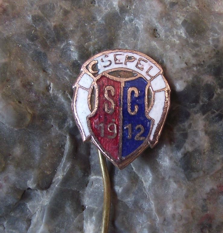 Antique Csepeli Torna Klub Football Club Soccer Csepel SC 1912 Hungary Pin Badge - Badgecrazy