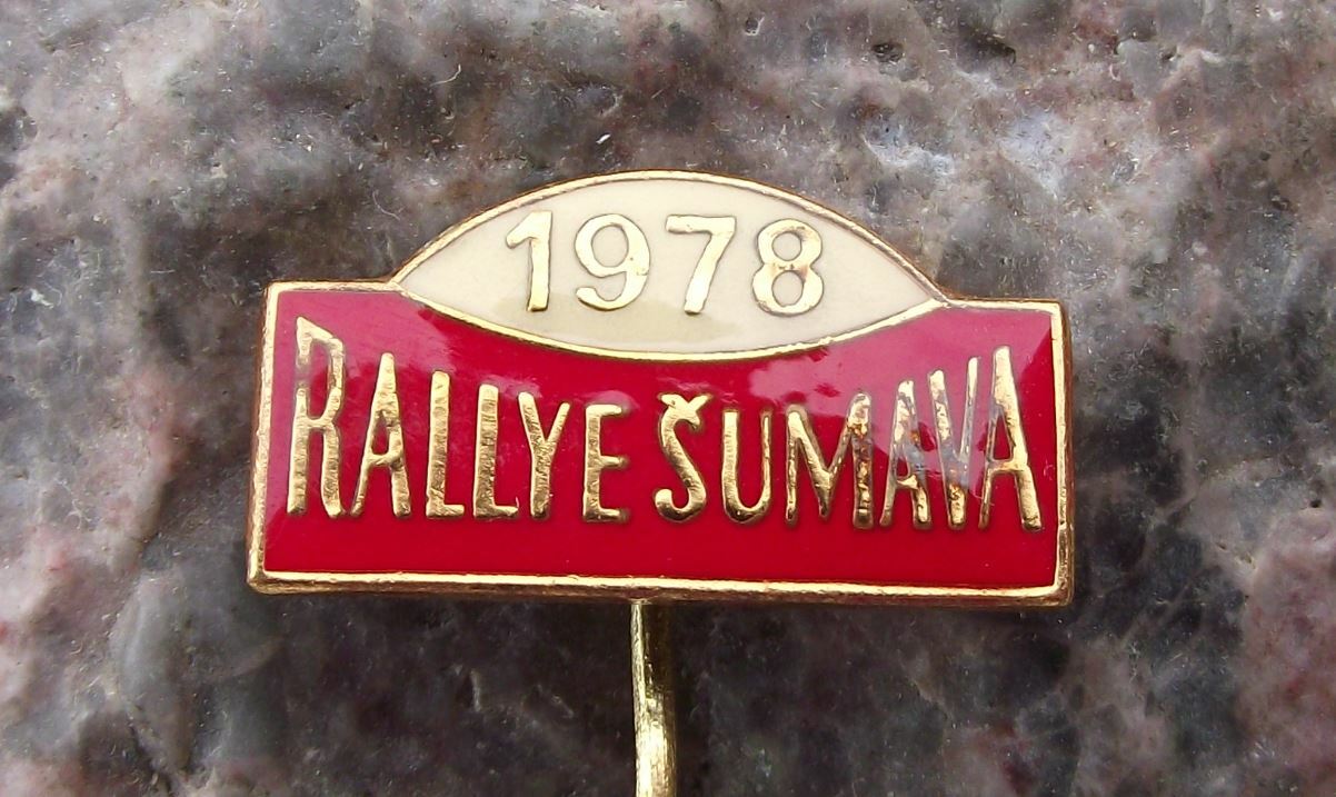 1978 Rallye Sumava Klatovy Rally Car Race Motorsport Motor Racing Pin Badge - Badgecrazy