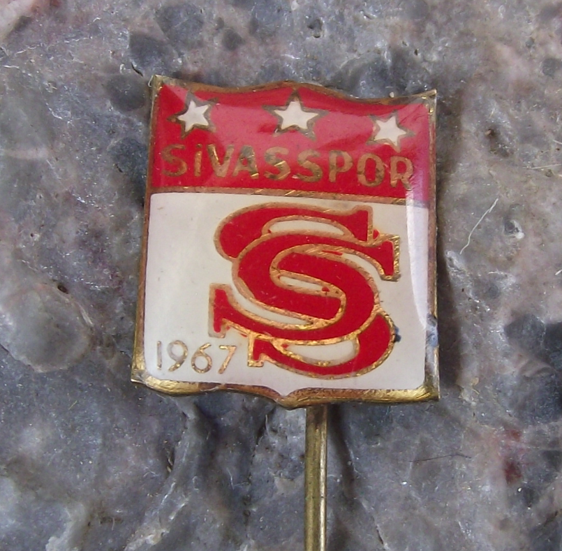 Antique Silvasspor FC 1967 Turkey Turkish Football Club Soccer Pin Badge - Badgecrazy