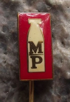 The Dairy Industry of Former Czechoslovakia MP Milk Bottle Advertising Pin Badge - Badgecrazy