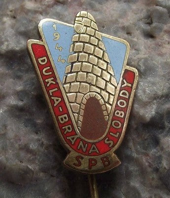 Vintage Dukla Pass Battle Memorial Czech Army 1st Division WW2 SPB Pin Badge - Badgecrazy
