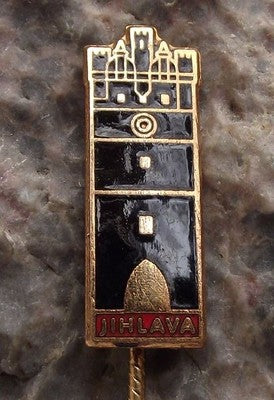 Antique Jihlava Iglau Brana Matky Bozi Holy Mother City Gates Tourist Pin Badge - Badgecrazy