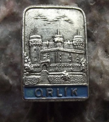 Antique Orlik Gothic Castle Chateau Czech Tourist Souvenier Sight Pin Badge - Badgecrazy