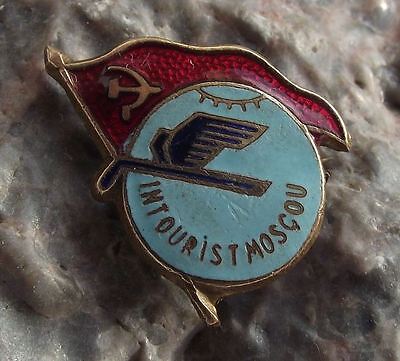 Soviet Union State Run Travel Agent Holiday Tour Operator Intourist Pin Badge - Badgecrazy