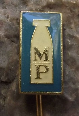 The Dairy Industry of Former Czechoslovakia MP Milk Bottle Advertising Pin Badge - Badgecrazy