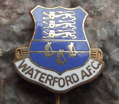 Vintage Waterford AFC United Athletic Club Irish Lions Ships Football Pin Badge - Badgecrazy