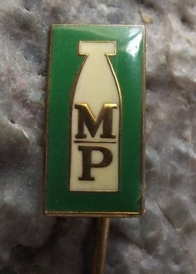 The Dairy Industry of Former Czechoslovakia MP Milk Bottle Advertising Pin Badge - Badgecrazy