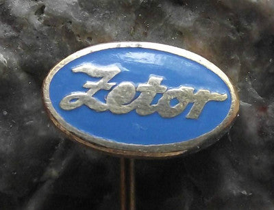 Oval Zetor Tractor Farming Farm Agricultural Machines Advertising Pin Badge - Badgecrazy