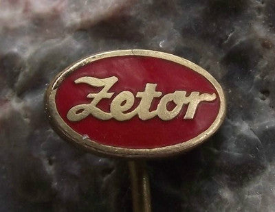 Oval Zetor Tractor Farming Farm Agricultural Machines Advertising Pin Badge - Badgecrazy