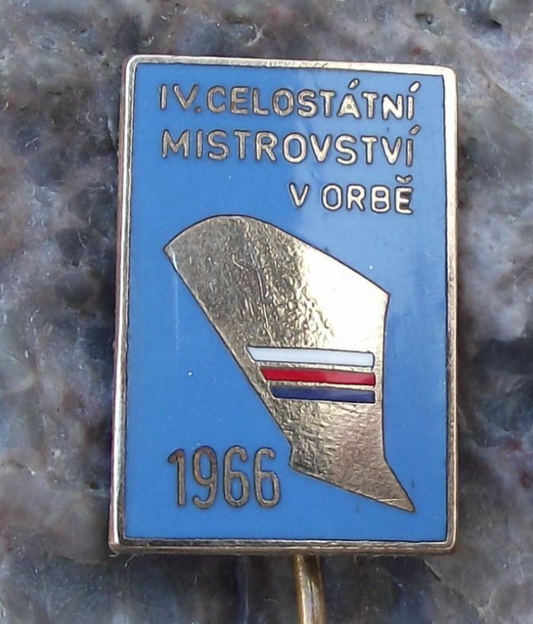 1966 All State Czech Field Ploughing Competition Match Championships Pin Badge