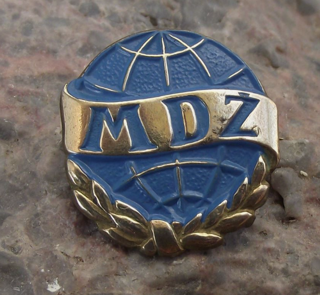 International Women's Day Czech MDZ World Laurel Leaves Pin Badge