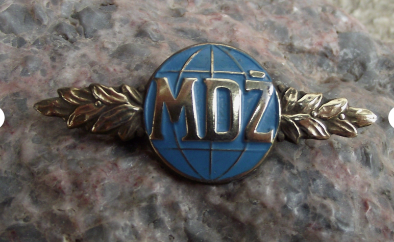 International Women's Day MDZ Czechoslovakia Peace Bar Style Pin Badge