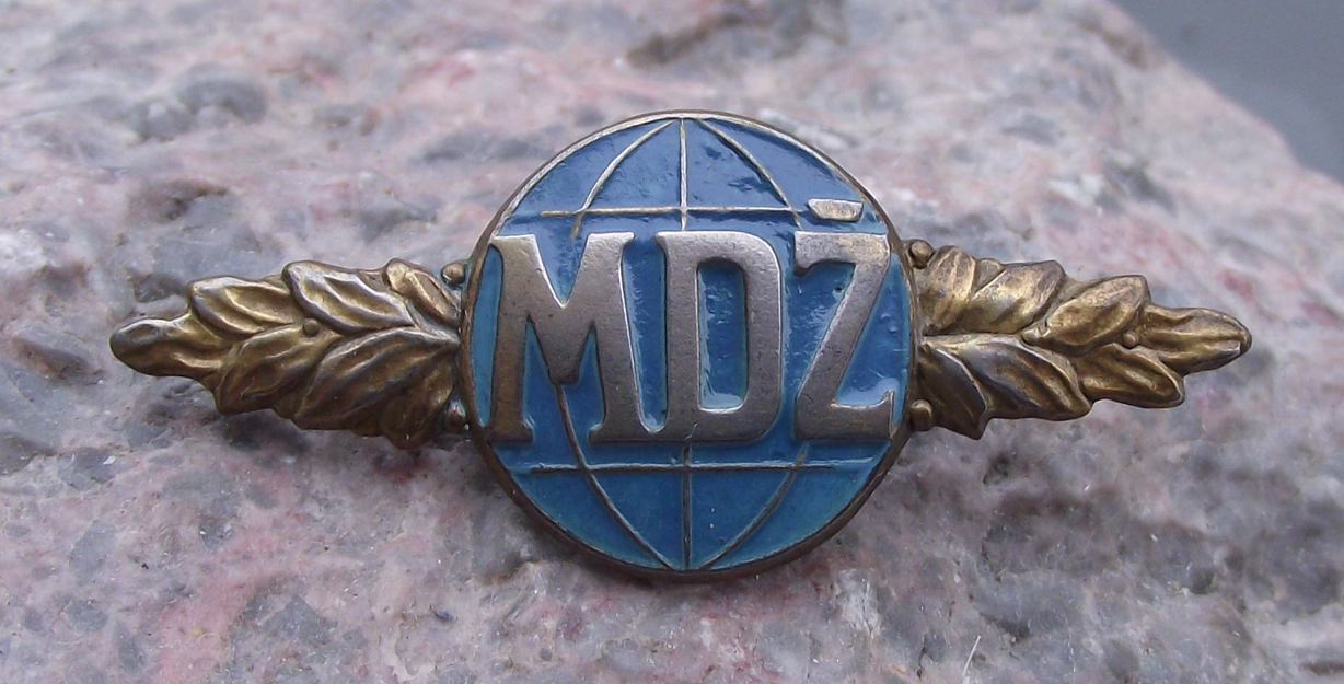 International Women's Day MDZ Czechoslovakia Peace Bar Style Pin Badge