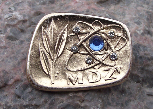 International Women's Day MDZ Electron Nuclear Power Atoms Pin Badge