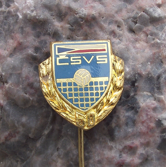 1971 Czechoslovakia Volleyball Players Association 50th Anniversary CSVS Pin Badge